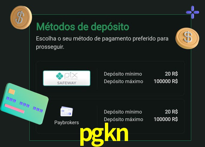 O cassino pgkn oferece uma grande variedade de métodos de pagamento